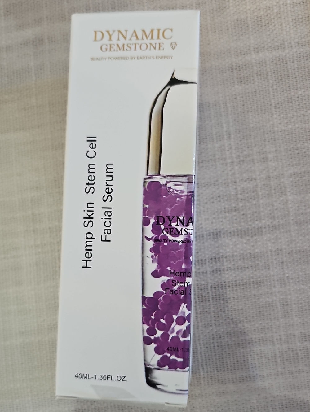 Dynamic Gemstone Hemp Stem Cell Facial Serum - Purple